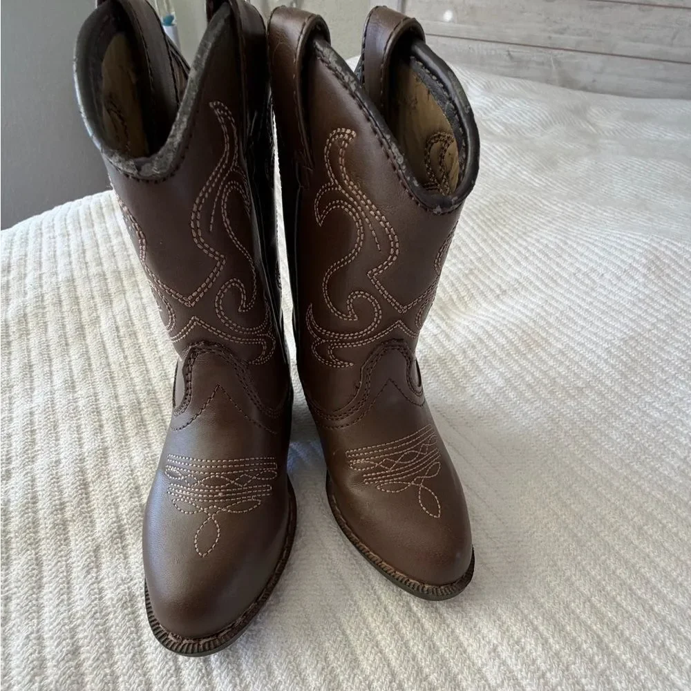 Toddler 6 month Brown Cowboy Boots